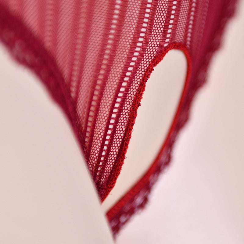 Lace Low Waist Light Perspective Men's And Women's Shorts