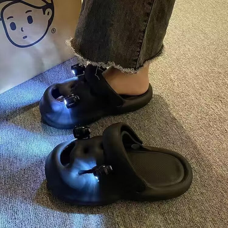 Internet Popular Summer Luminous Hole Shoes For Women