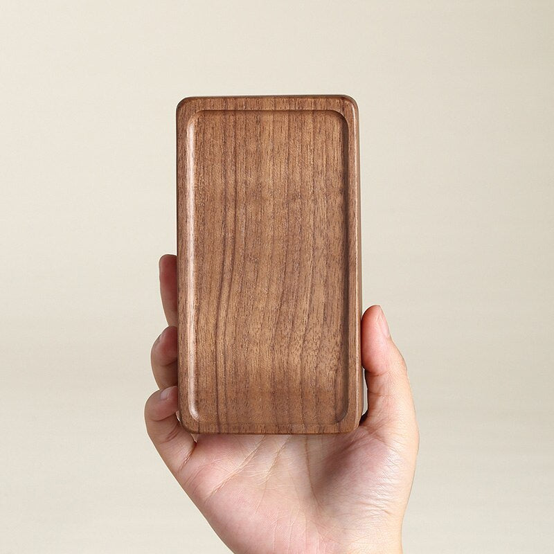 Luxury Magnetic Wooden Small Jewelry Box Storage Organizer Travel Wood Velvet Necklace Earring Ring Jewellery Case