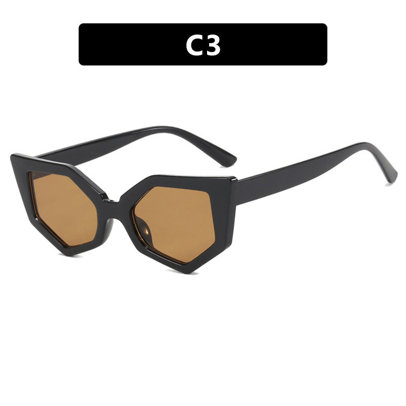 Fashion Polygon Hip Hop Irregular Sunglasses