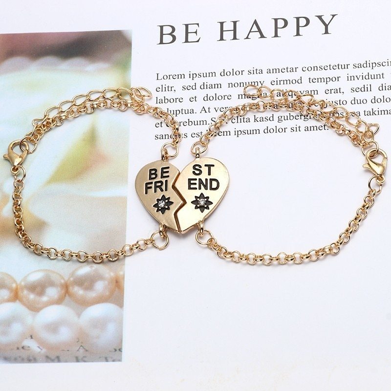 English Letters Best   Jewelry Good  Bracelet Women