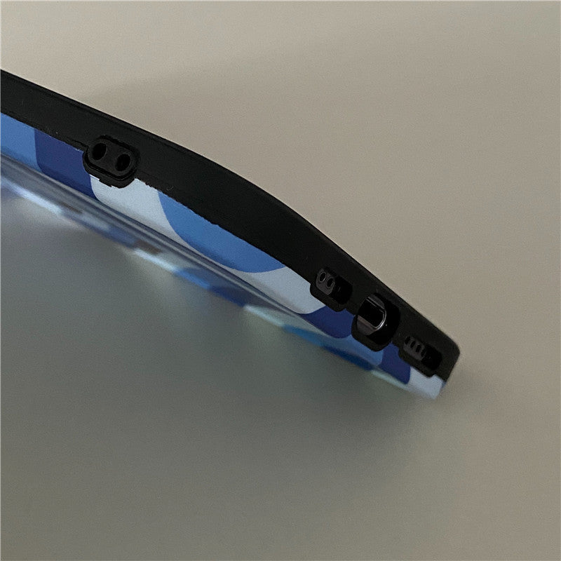 Klein Blue Love Photo Frame Phone Case