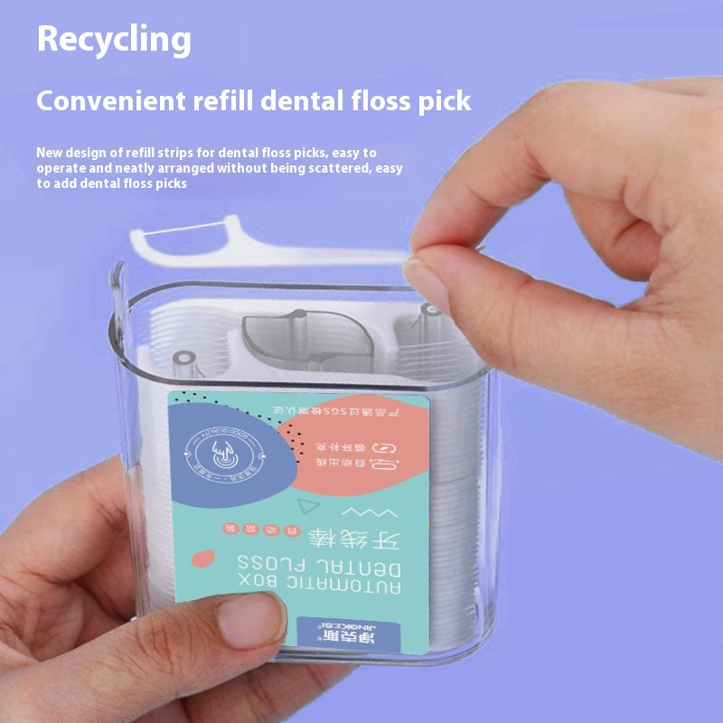 Automatic Dental Floss Box Portable With 88 PCs