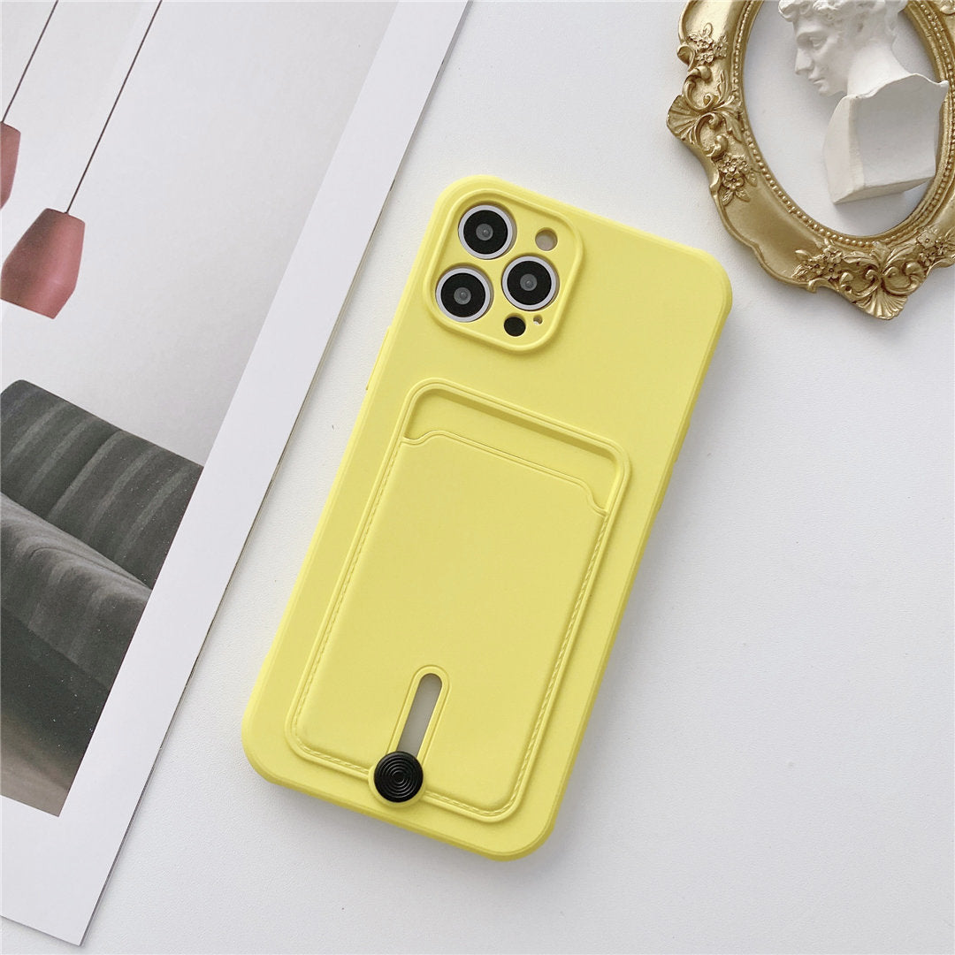 Card Holder Card Silicone Fine Hole Mobile Phone Case
