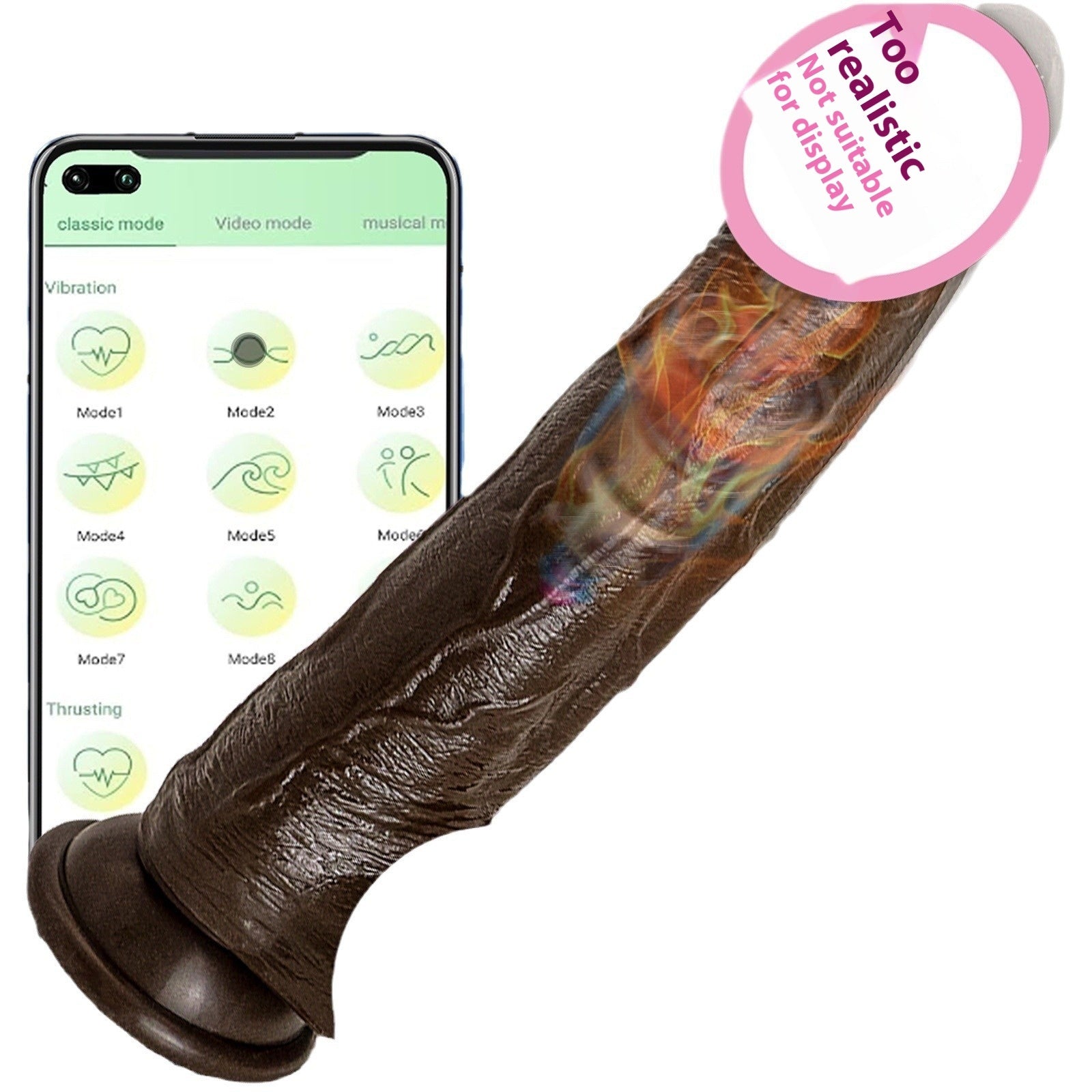 Wireless Remote Control APP Peristaltic Telescopic Heating Simulation Female Massage Supplies