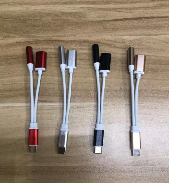 Charging Adapter Round Hole Earphone Audio Cable Combo