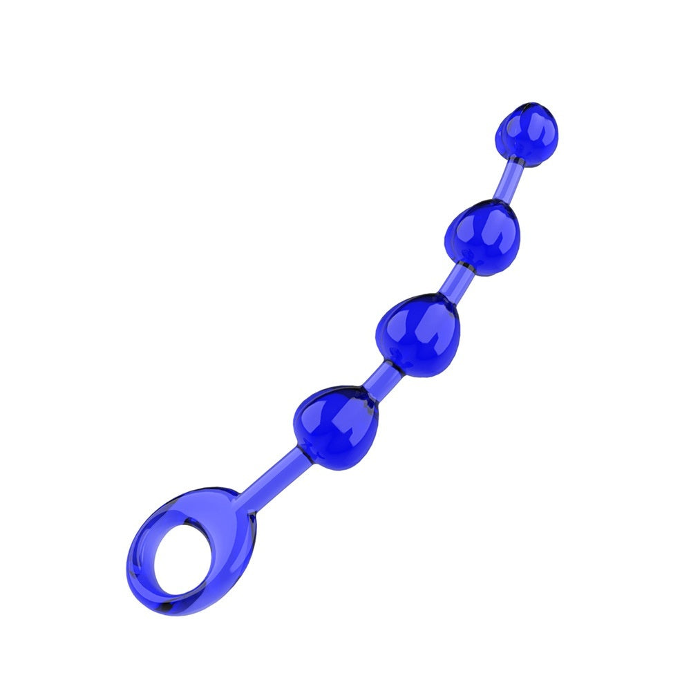 Transparent Jelly Color Four Beads Beads Butt Plug
