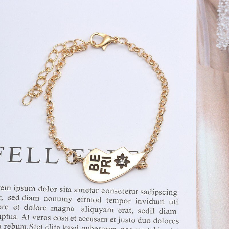 English Letters Best   Jewelry Good  Bracelet Women