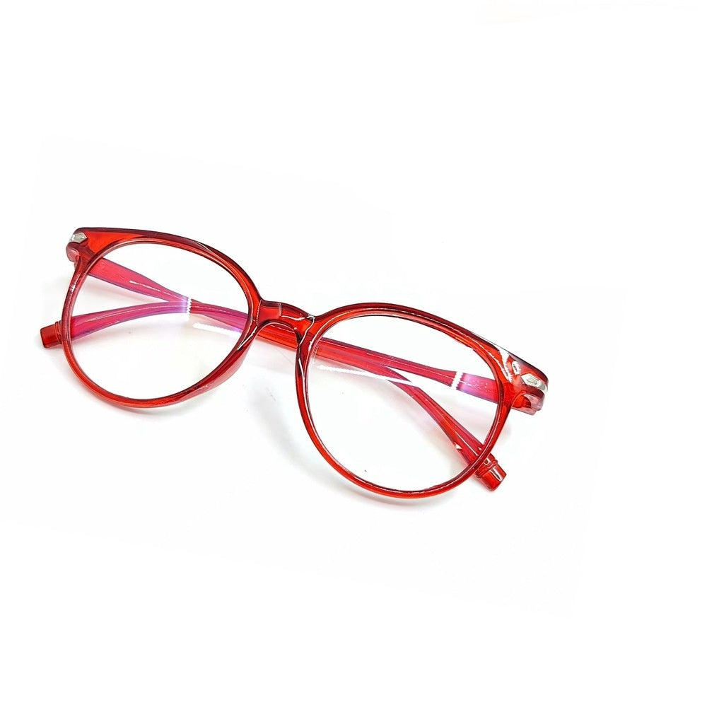 Women's Simple Solid Color Large Frame Glasses Accessories