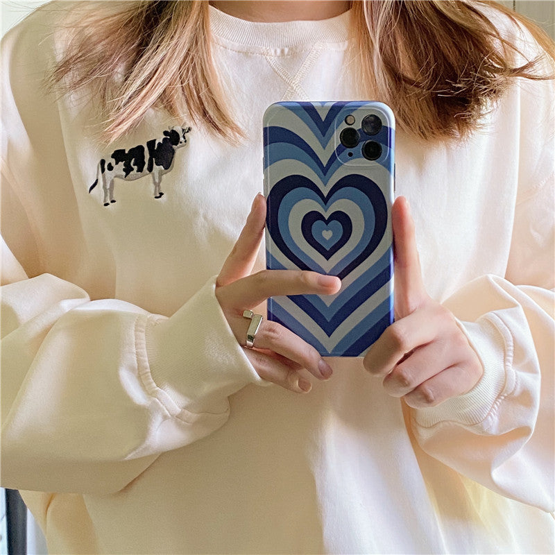 Klein Blue Love Photo Frame Phone Case