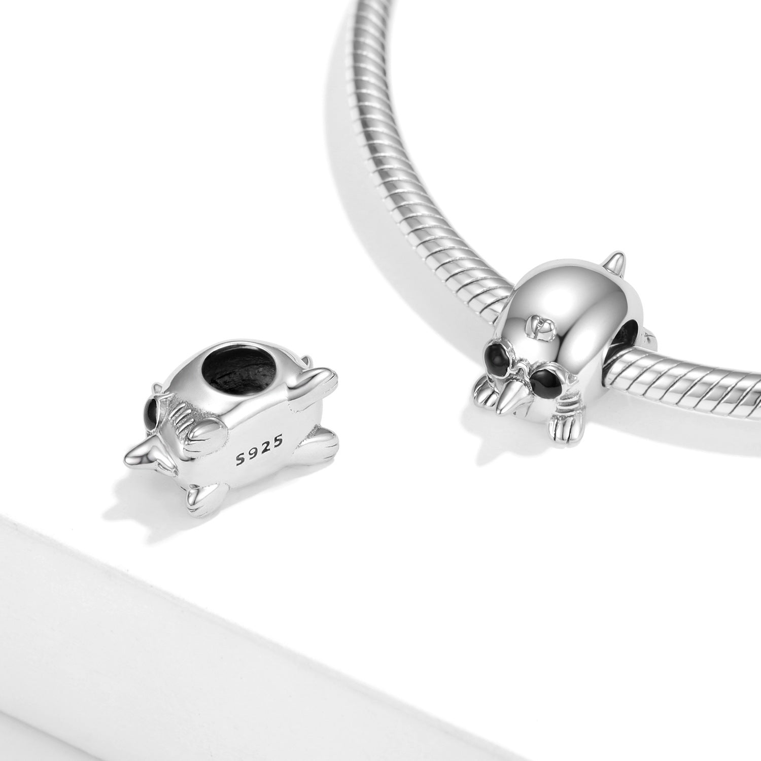 Mole Beads S925 Plain Silver Creative Personality Men And Women Necklace Bracelet Diy Beading Accessories