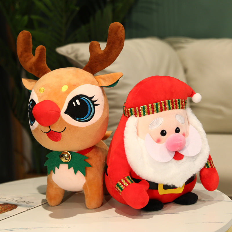 Cartoon Christmas Elk Plush Toys Give Girls Dolls