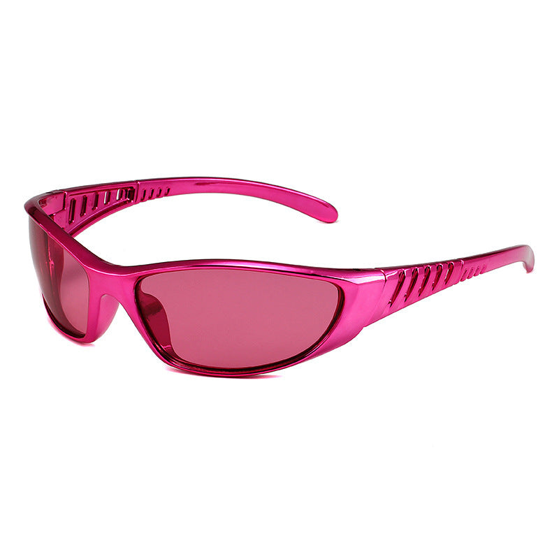 Women's Creative Multi-color Hollow-out Future Technology Sunglasses