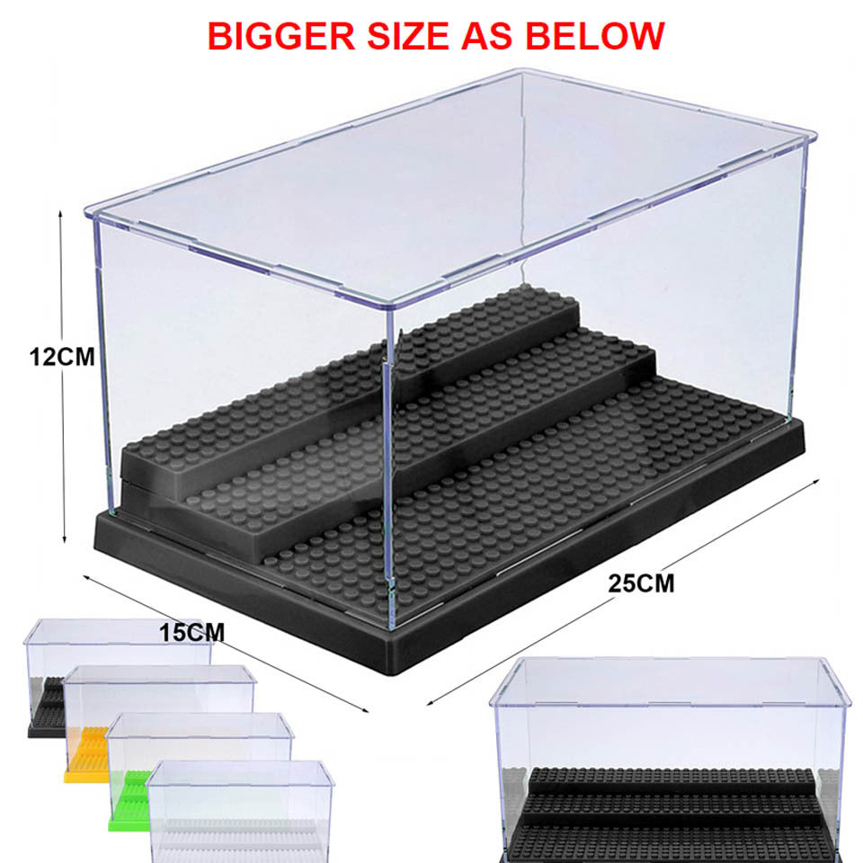 Special box For Building Block Dolls. Transparent Display Board