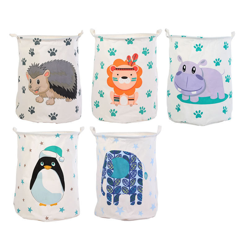 Large cartoon foldable Laundry Storage Basket Clothes Storage Bag Dirty Clothes Basket Kid Toy Organizer Sundries Storage Barrel