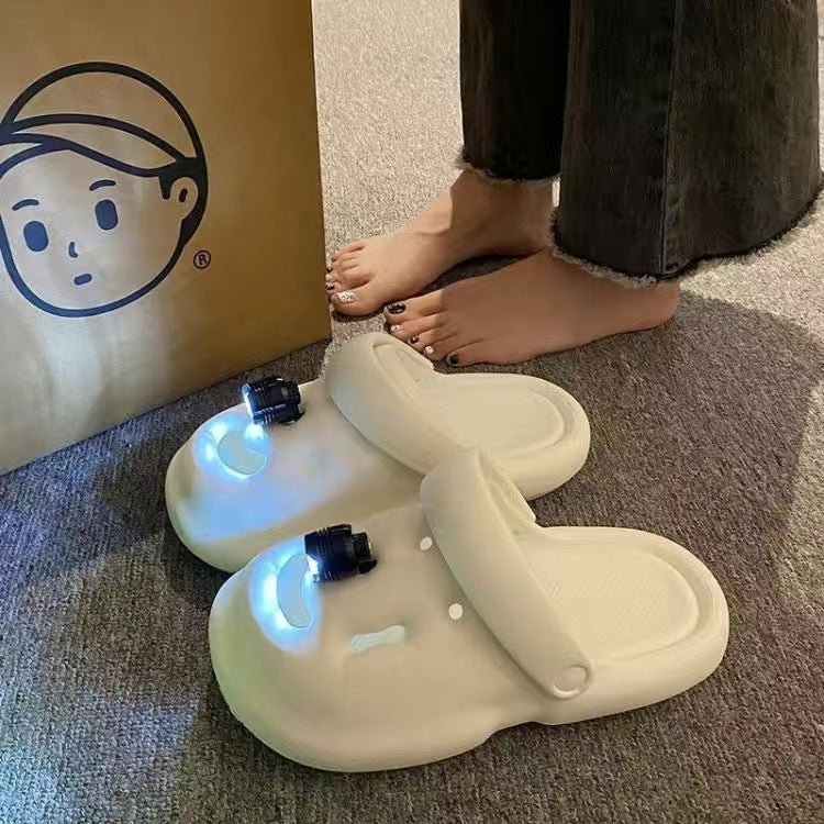 Internet Popular Summer Luminous Hole Shoes For Women