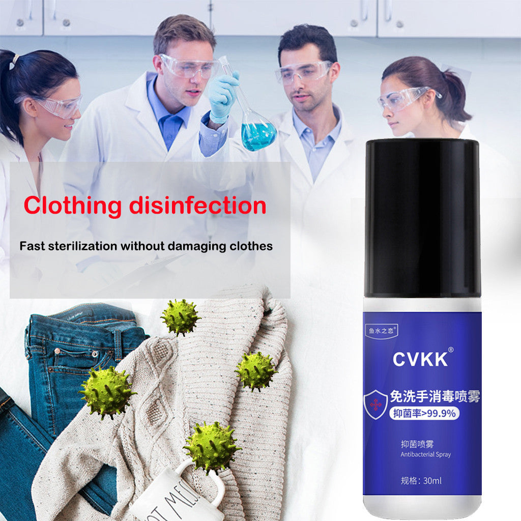 30ml Antibacterial Cleaning Spray Portable Household No-wash Quick-drying Cleaning Dvanced Gentle Soothing Spray Clean Supplies