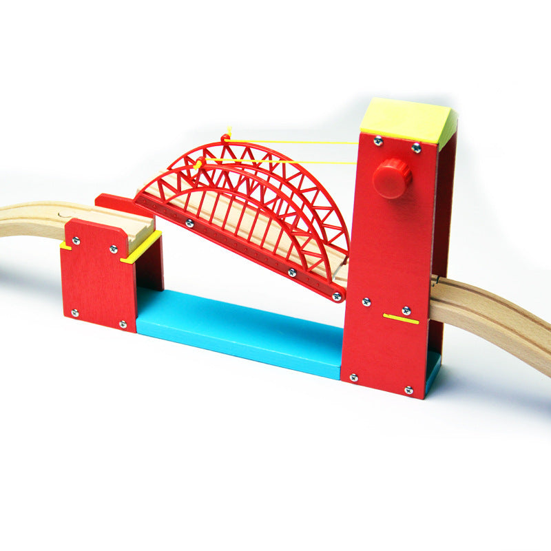Wooden track train toy