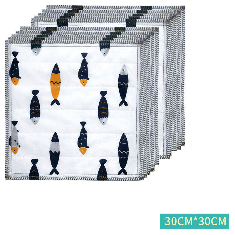 Dish Cloth Kitchen Housework Cleaning Supplies Water Absorbing