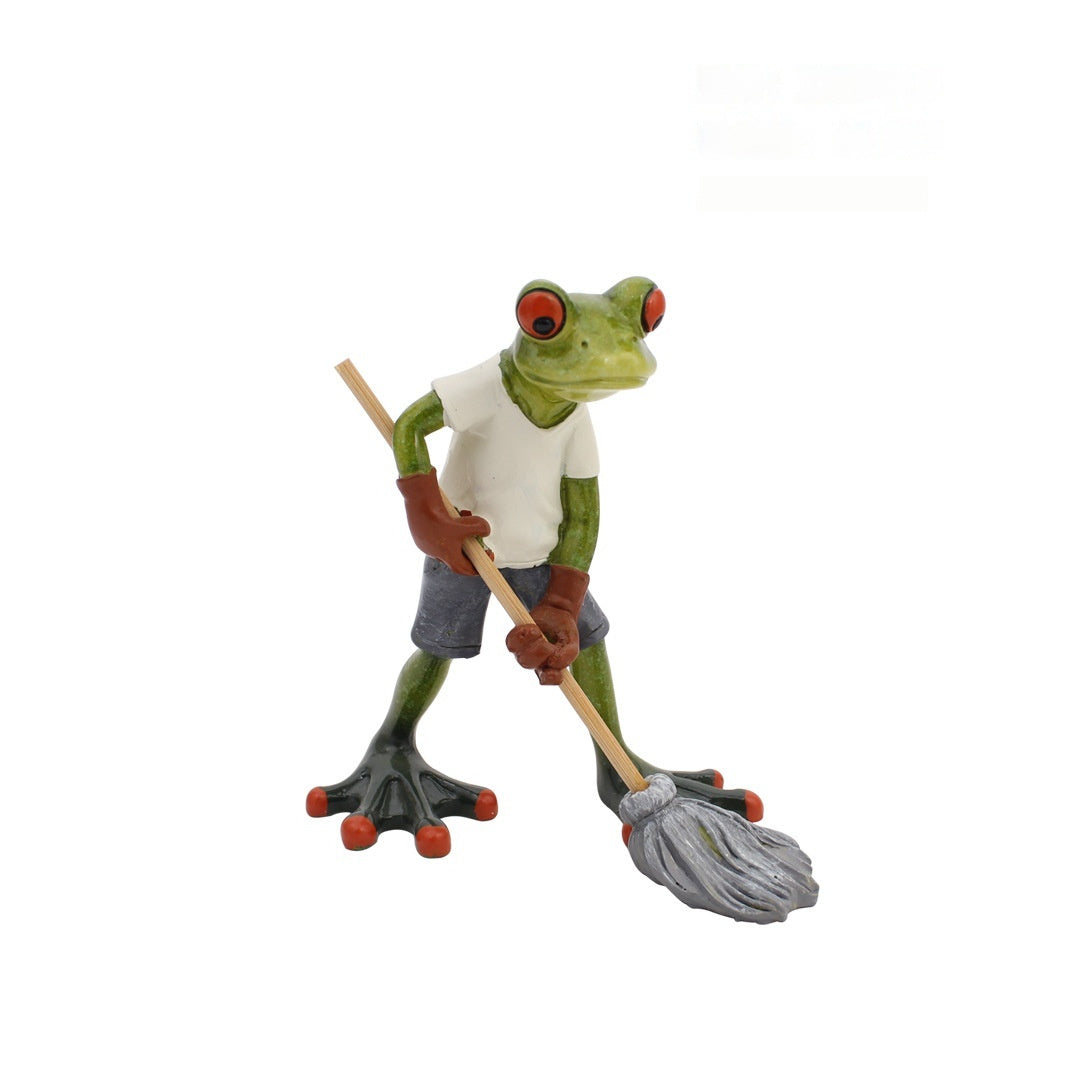 Home Decoration Frog Living Room Study Resin Crafts