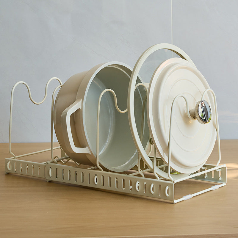 Household Kitchen Countertop Multi-functional Punch-Free Sitting Cookware Storage Rack