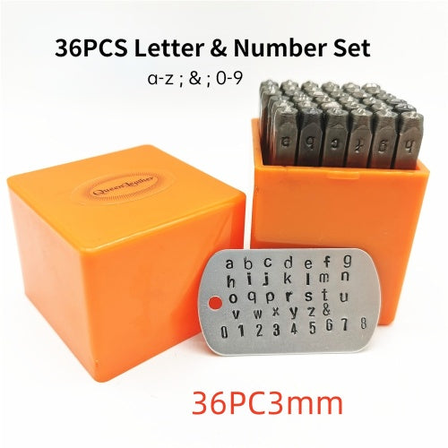 Letter 36 Piece Set Of Steel Seal DIY Jewelry Tools