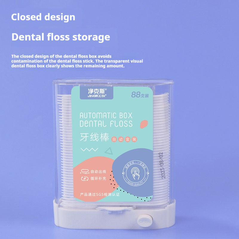 Automatic Dental Floss Box Portable With 88 PCs