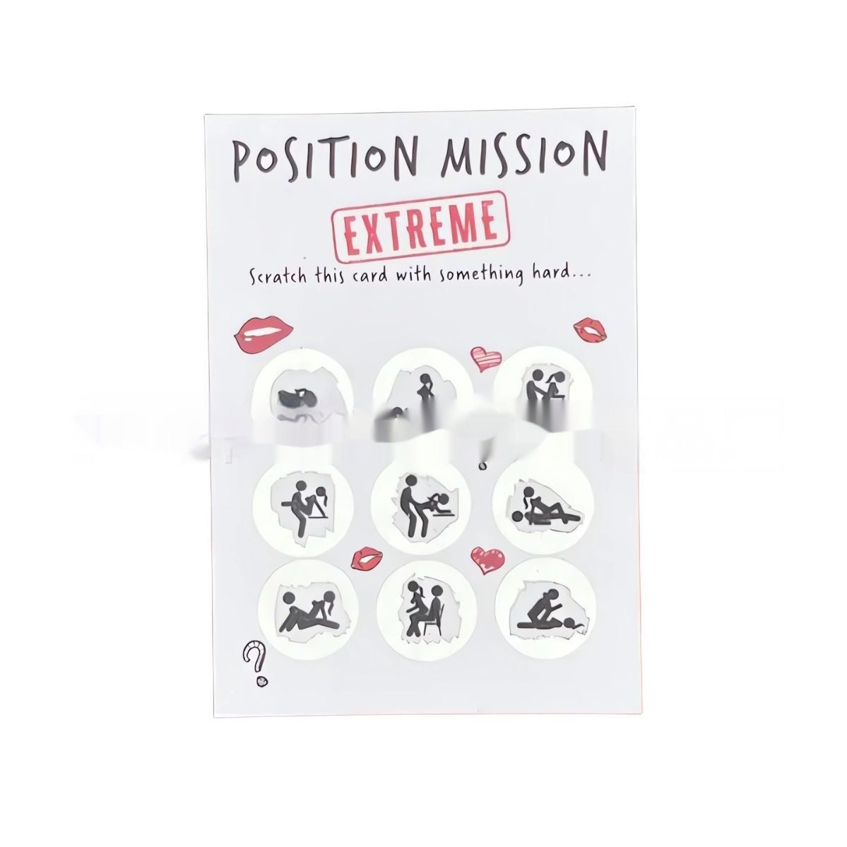 Scratch Card Couple Love Posture Commemorative Gift