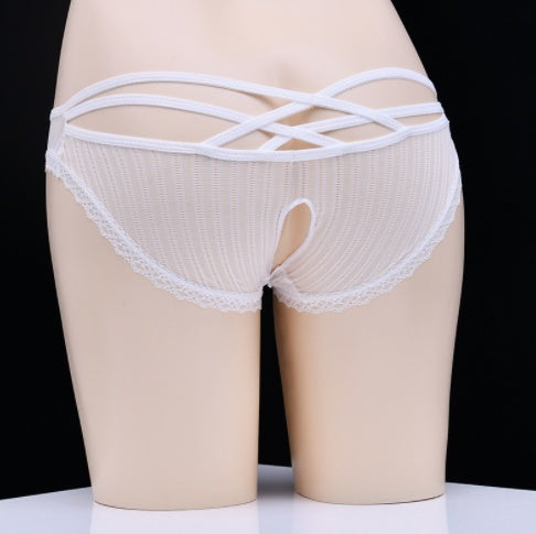 Lace Low Waist Light Perspective Men's And Women's Shorts