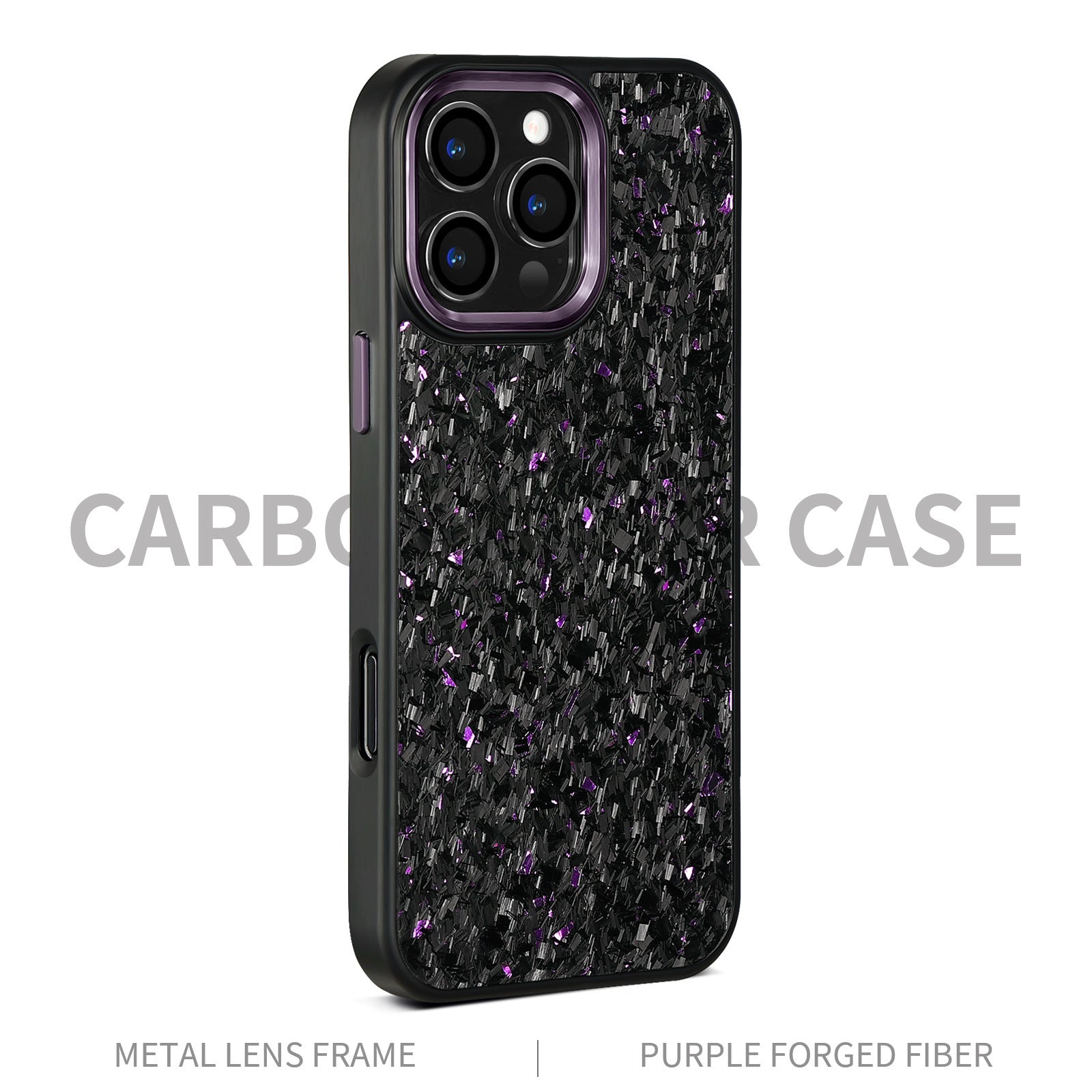 New Metal Frame Carbon Fiber Phone Shell Applicable 16promax