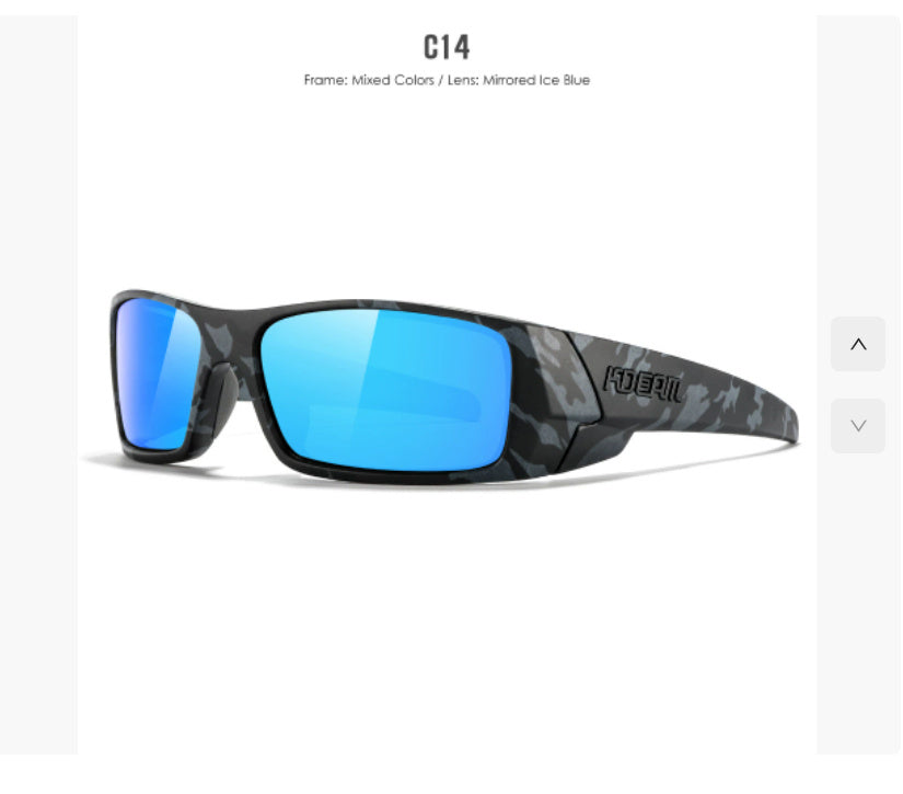 Trendy Outdoor Sports Polarized Sunglasses Men And Women Eye Protection Colorful Sunglasses