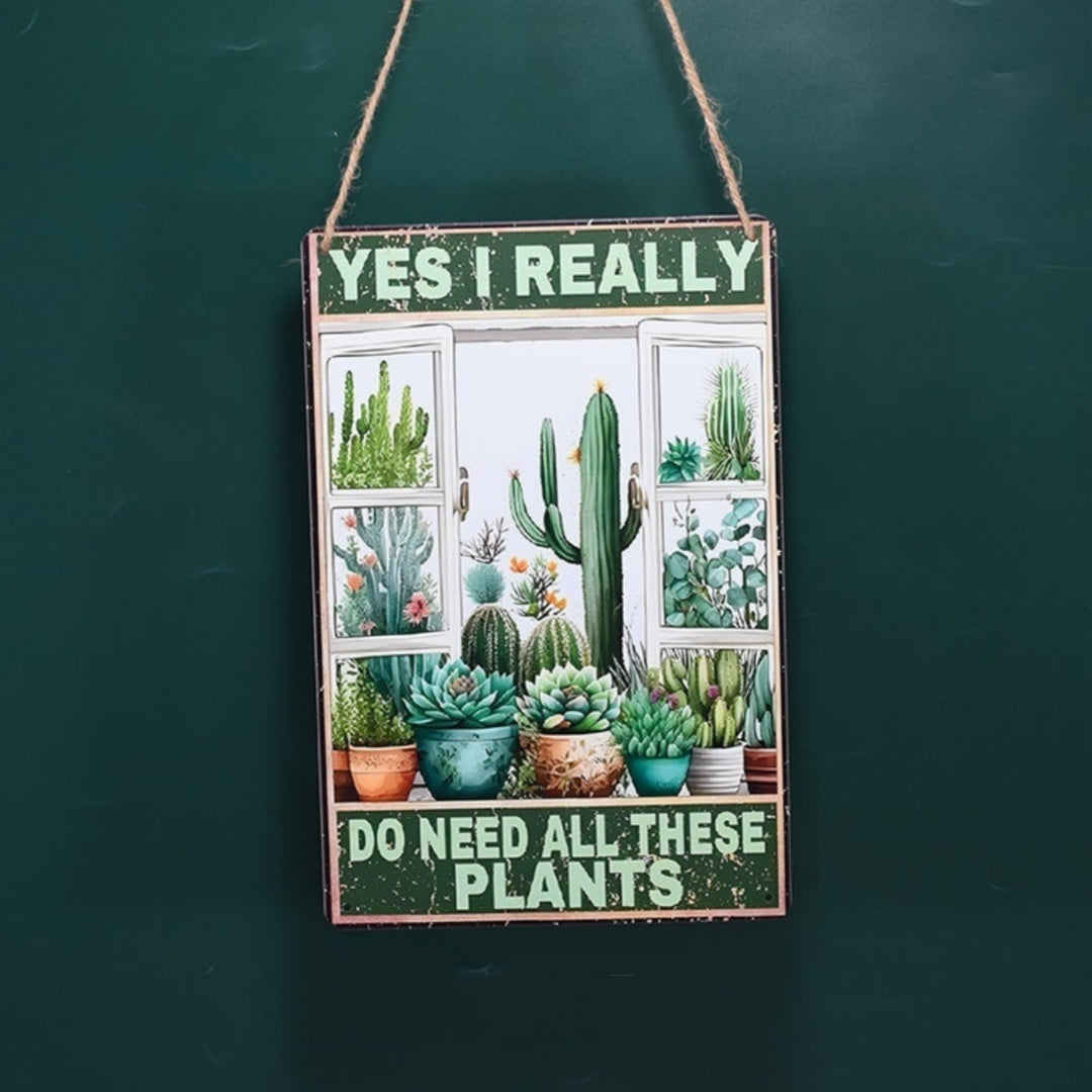 Retro Flower Outdoor Garden Balcony Wall Decoration Small Hanging Painting