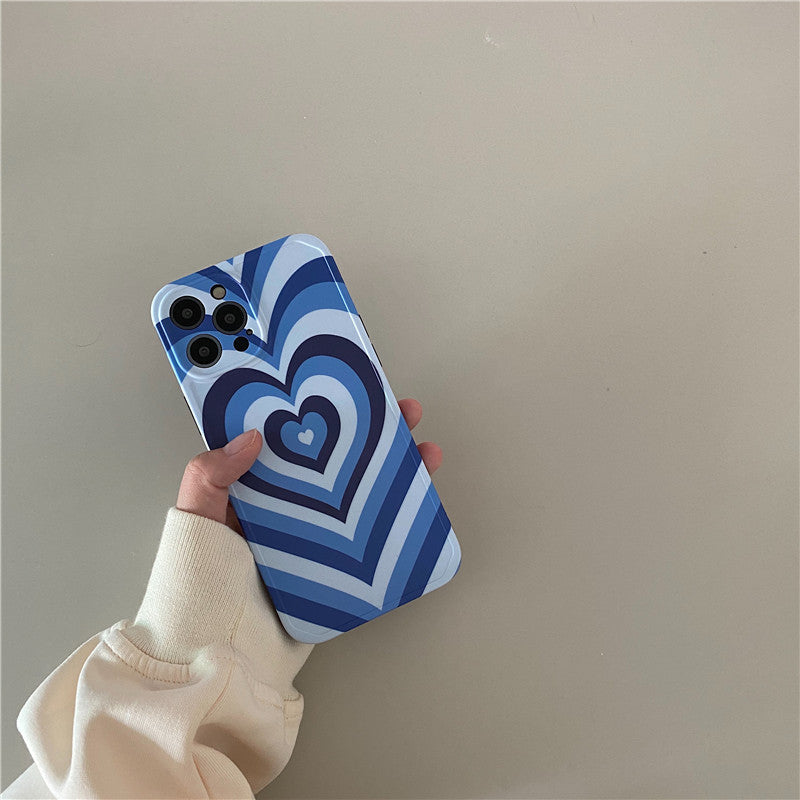 Klein Blue Love Photo Frame Phone Case