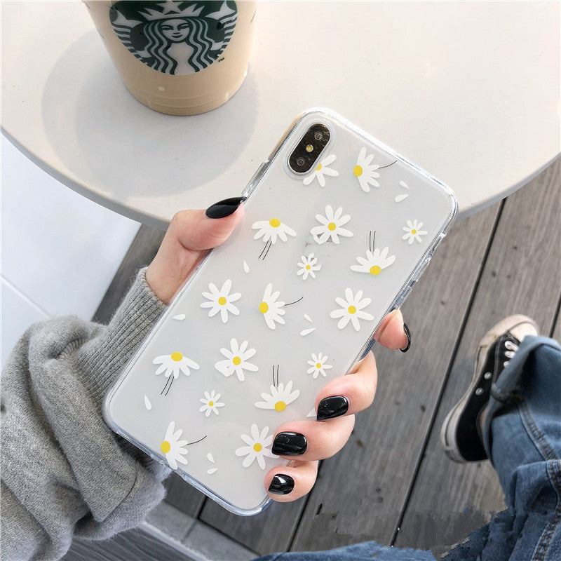 Compatible With  , Small Love Daisy Transparent Soft Shell