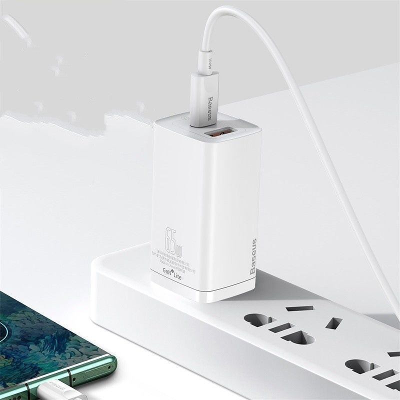 65W Dual Port   Charging Mobile Phone Charging Head