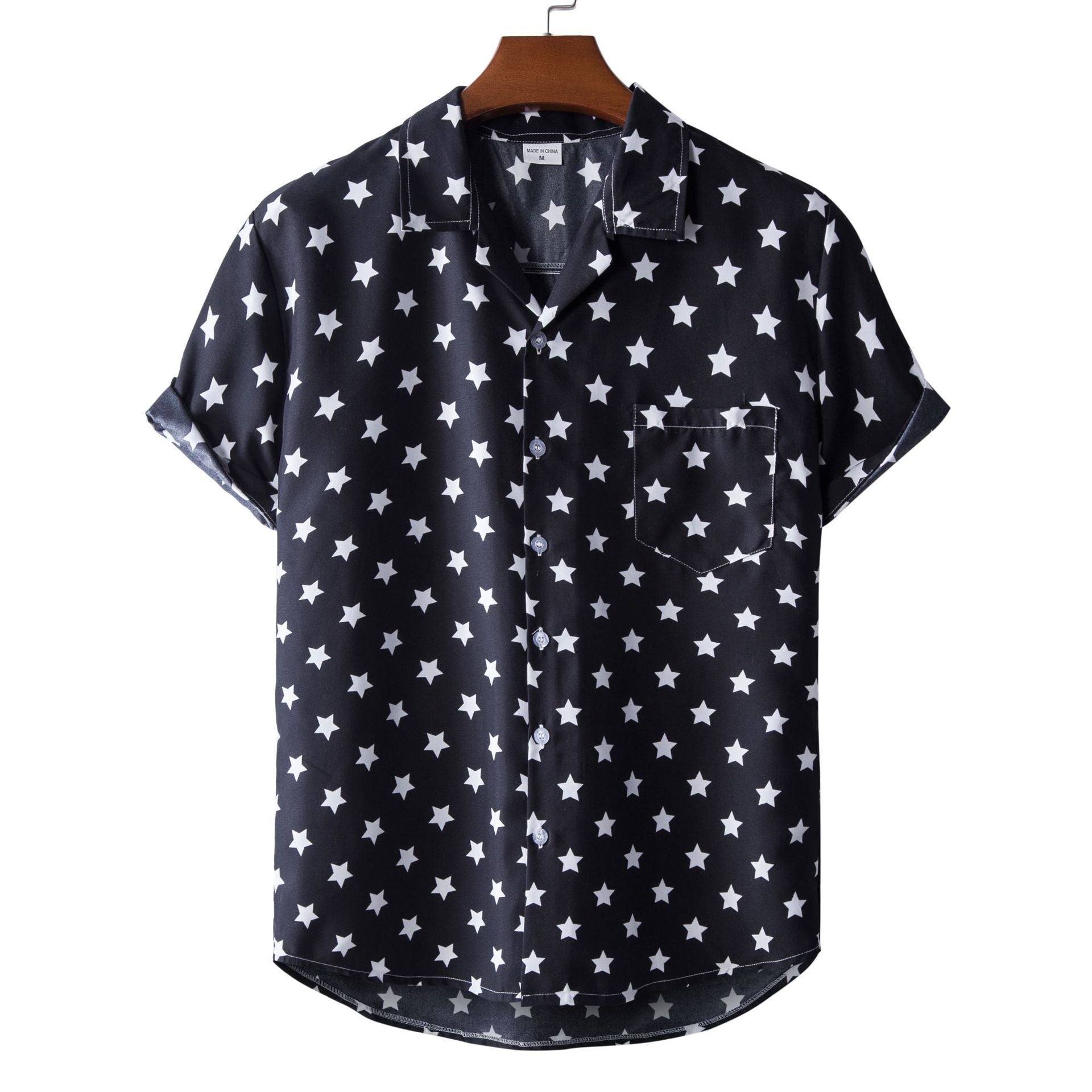 Printed Short-sleeved Shirt For Men