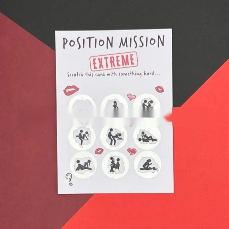 Scratch Card Couple Love Posture Commemorative Gift