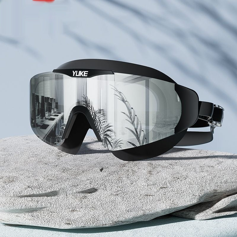 Electroplating HD Waterproof Non-fogging Swimming Glasses