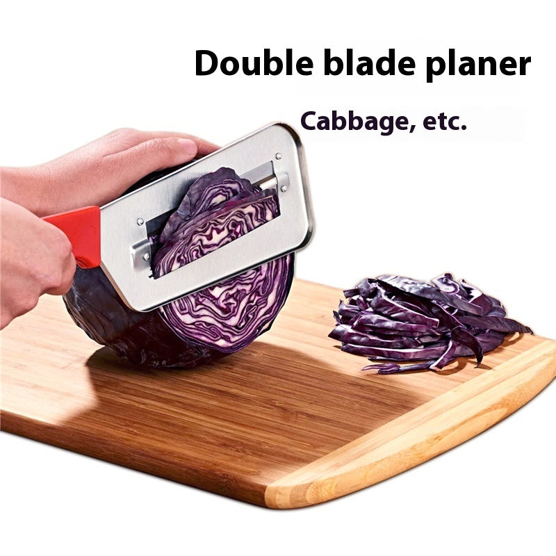 Red Handle Double Piece Peeler Kitchen Gadget