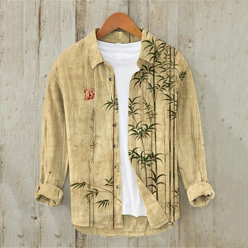 New Casual Printed Hawaiian Shirt Men