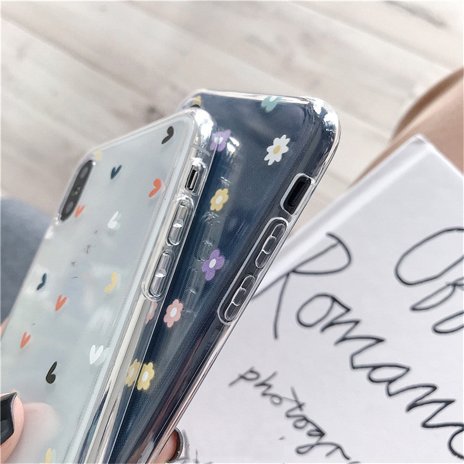 Compatible With  , Small Love Daisy Transparent Soft Shell