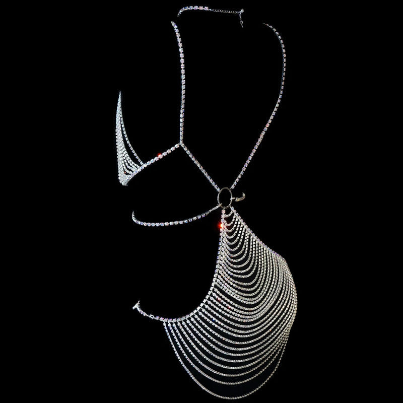 Women's Fashion Multi-layer Full Diamond Body Chain