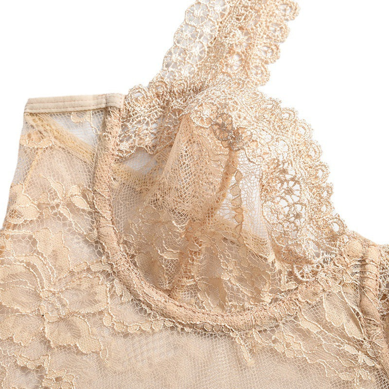 European And American Lace Flowers Comfortable And Close-fitting One-piece