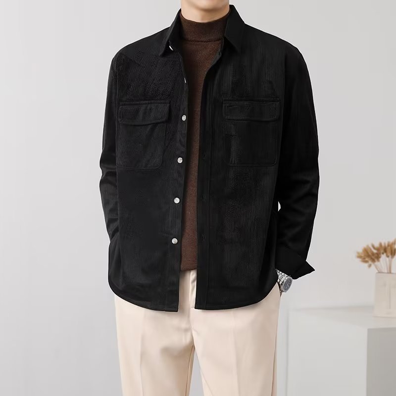 Vintage Corduroy Workwear Shirt Men
