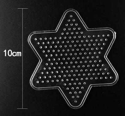 5mm Hama Beads Pegboard template Toy DIY perler tool PUPUKOU Beads Educational Tangram Jigsaw Puzzle Iron beads