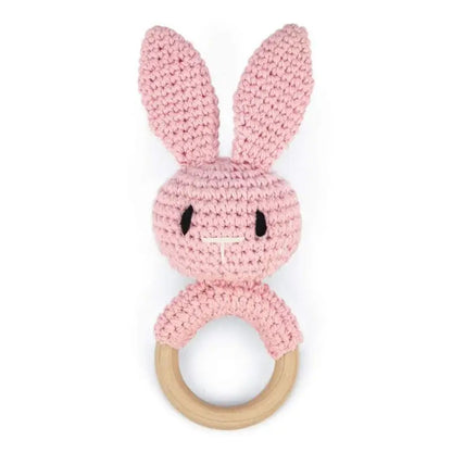 1Pc Baby Wooden Teether Crochet Rattle Toy BPA Free   Rattle Baby Mobile Gym Newborn Stroller Educational Toys Dropshipping