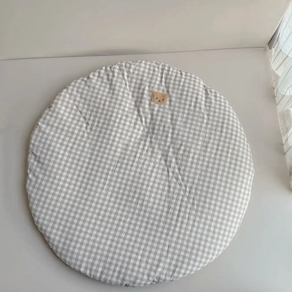 Large Bear Soft Toy Newborn Baby Round Carpet Floor Rugs Thick Cotton Crawling Mat for Kids Room Play Pad