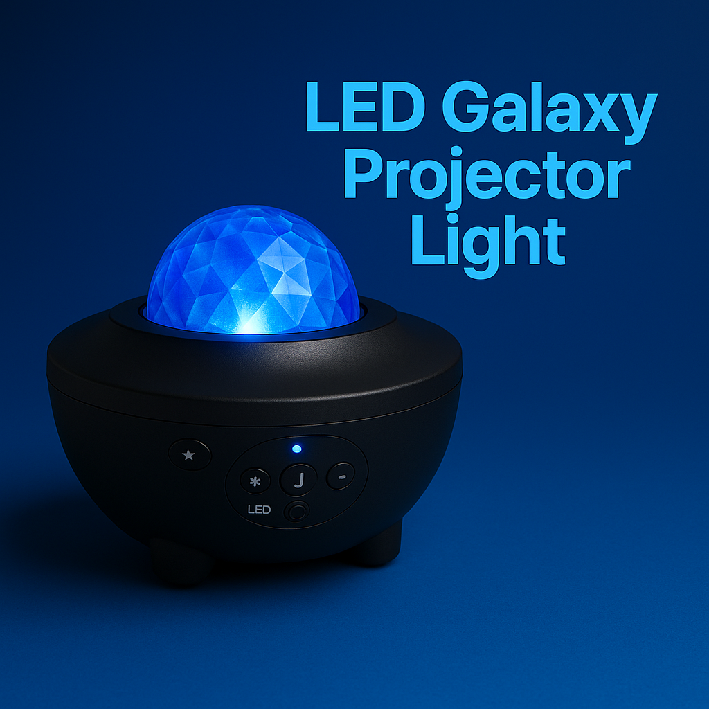 LED Galaxy Projector Light – Star & Nebula Night Lamp