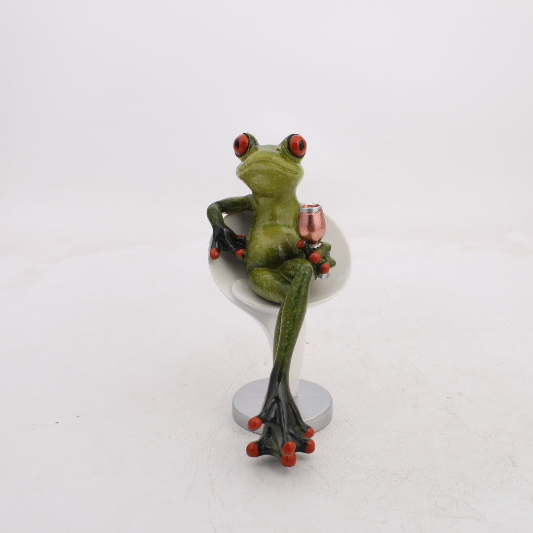 Home Decoration Frog Living Room Study Resin Crafts
