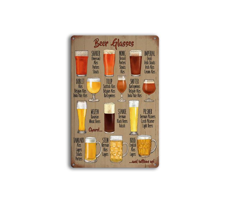 Retro Cafe Bar Wall Decorated Hangtag